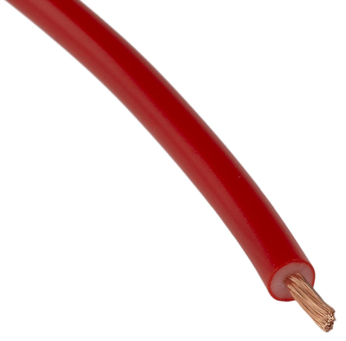 Produktfoto 1 von Staubli Einzeladerleitung 1 mm², 17 AWG 25m Rot PVC isoliert Ø 3.9mm 259/0,07 mm Litzen