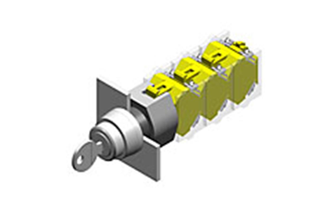 EAO Schlüsselschalterkopf 3 Positionen IP 65