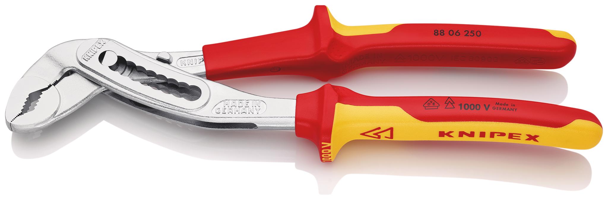 Produktfoto 1 von Knipex Alligator® Wasserpumpenzange / Backen 46mm 250 mm VDE