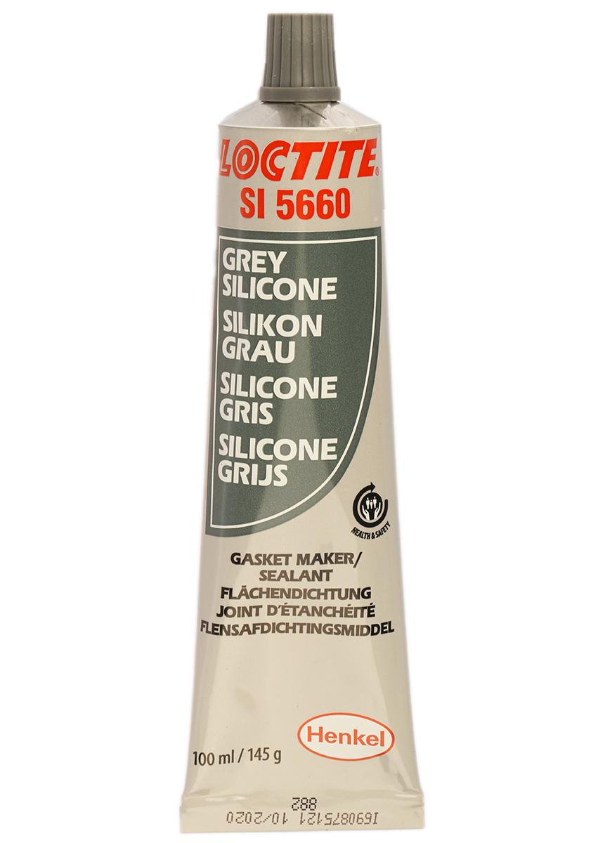 Produktfoto 1 von Loctite SI 5660 Silikon Dichtmasse Paste Grau, Tube 100 ml, -55°C → +250°C