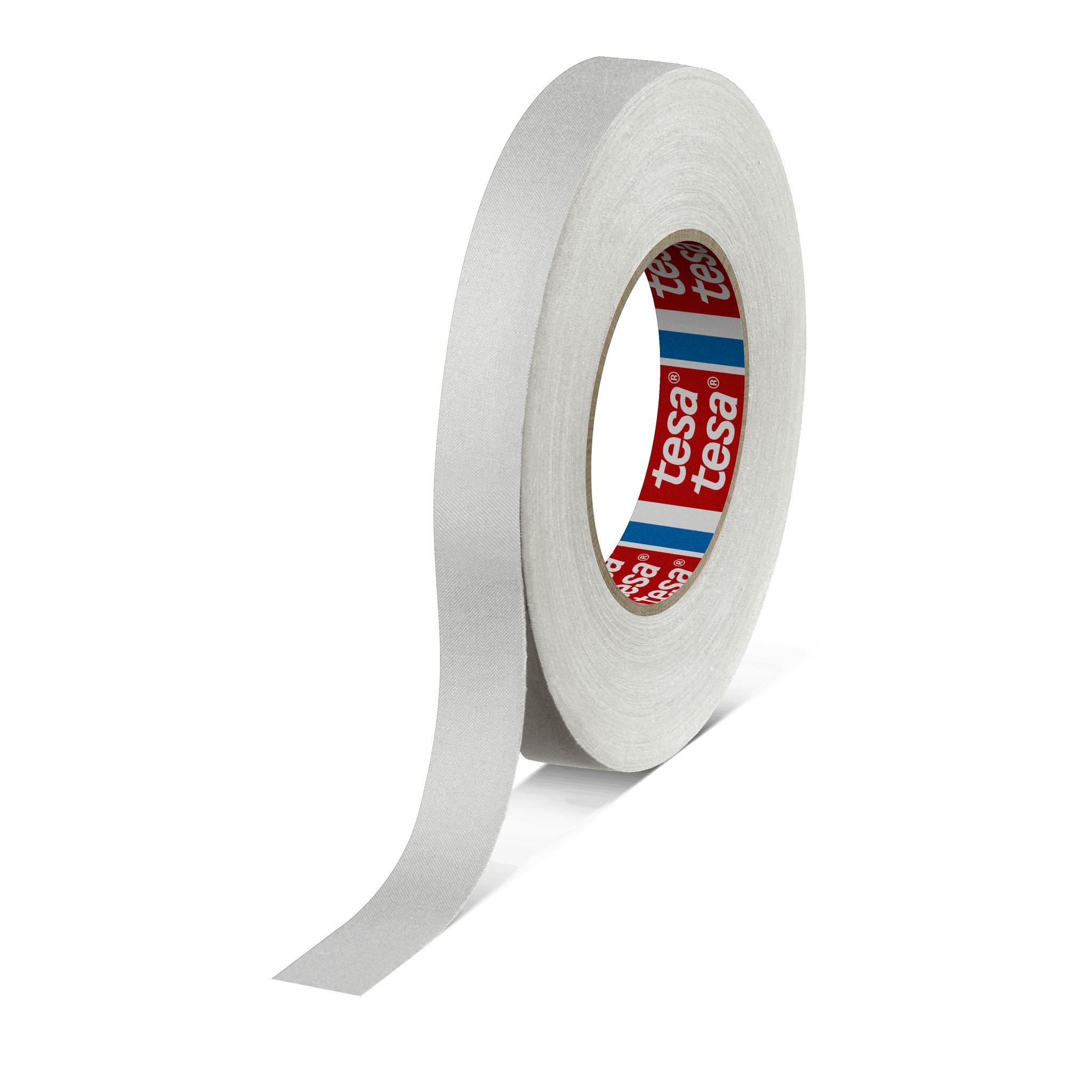 Tesa 4541 Gewebeband, Weiß, 0.27mm x 19mm x 50m