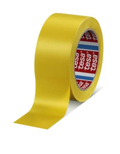 Produktfoto 1 von Tesa PVC Trassierband Gelb Typ Bodenmarkierungsband, Stärke 0.15mm, 50mm x 33m