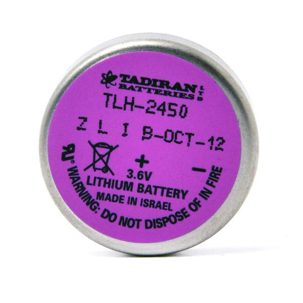 Tadiran TLH2450 CR2450, Li-Thionylchlorid Knopfzelle Ø 24mm 3,6 V / 550mAh, mit Löt-Anschluss