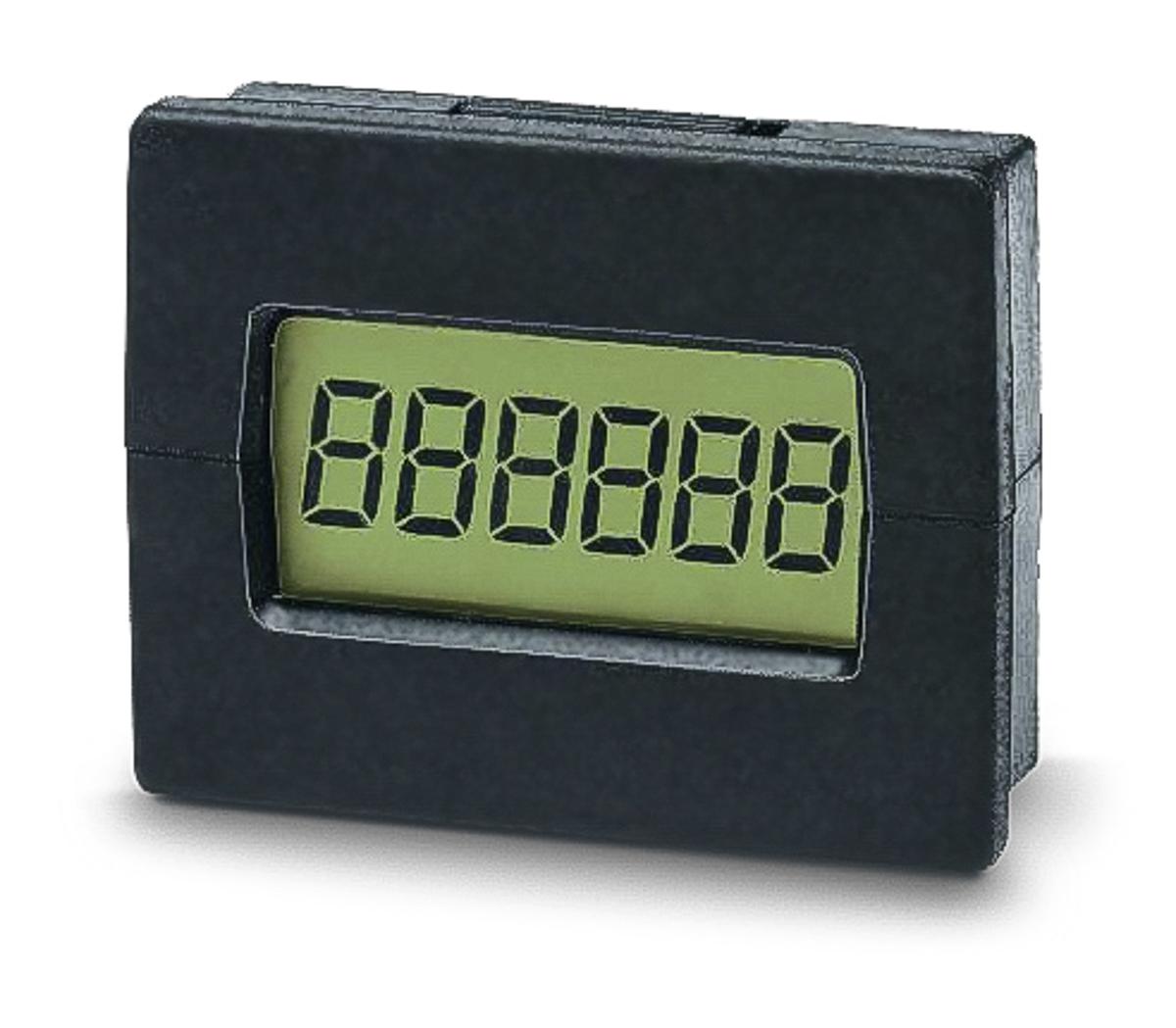 Trumeter Aufwärts Zähler LCD 6-stellig, Impulse, max. 10kHz, 2,6 → 3,4 V dc, 0 → 999999