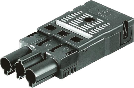 Produktfoto 1 von Wieland Stecker GST18i Leuchtensteckverbinder, Federklemme, Kontakte: 3, 16A, Schwarz, 7,8 mm, 10,3 mm