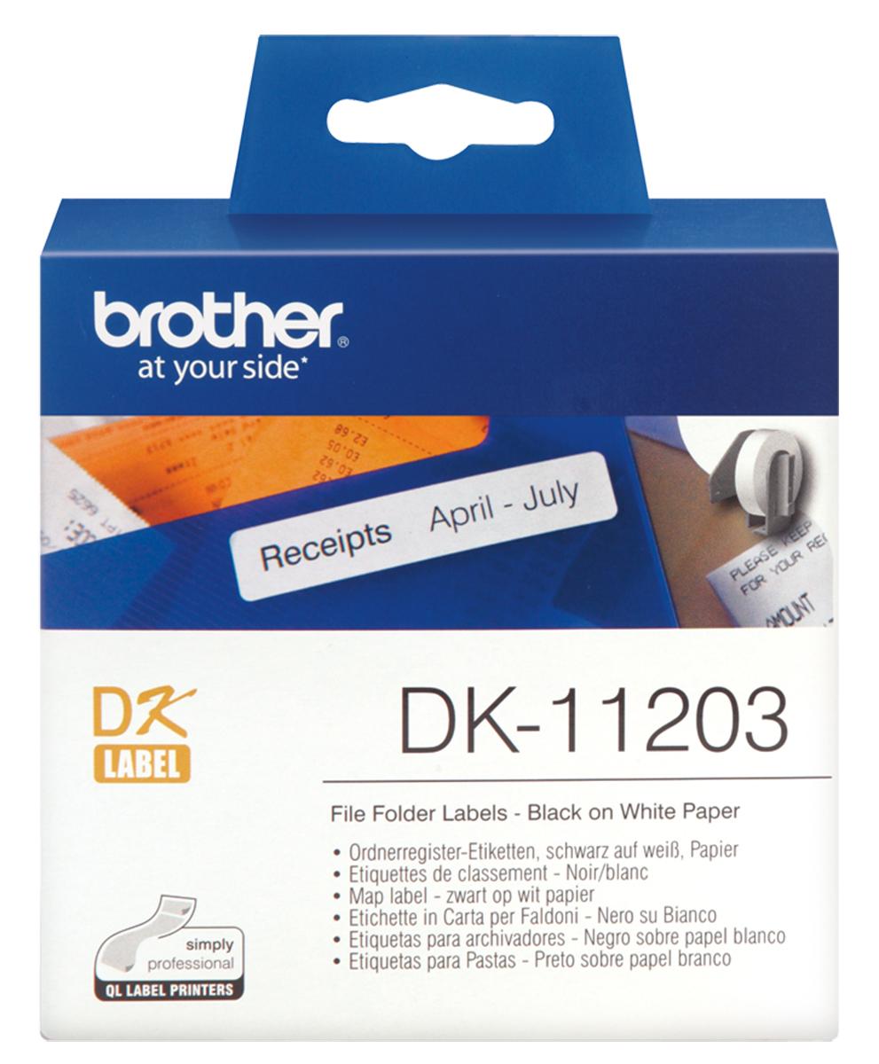 Brother Etikette auf Rolle x 87mm für QL 1060 N, QL 1100, QL 1100 Series, QL 1110 NWB, QL 500, QL 500 A, QL 500 BW, QL