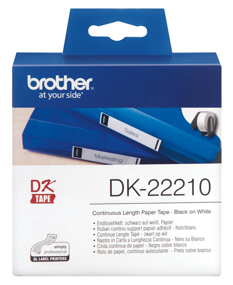 Brother Etikette auf Rolle x 29mm für QL 1060 N, QL 1100, QL 1100 Series, QL 1110 NWB, QL 500, QL 500 A, QL 500 BW, QL