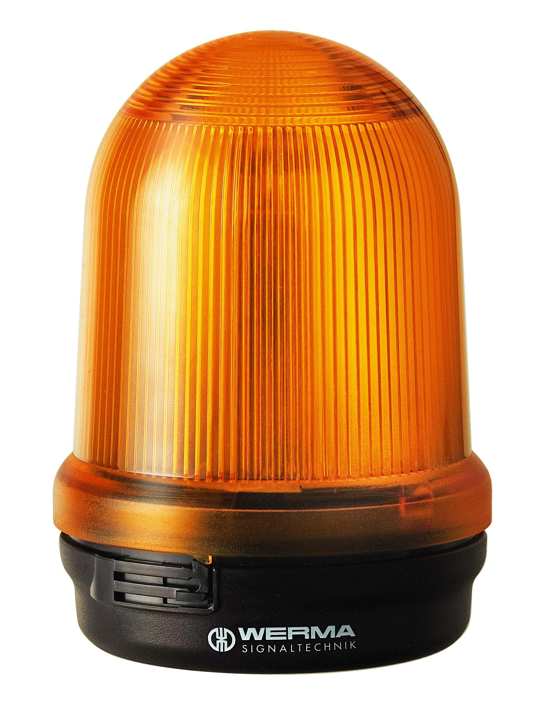 Produktfoto 1 von Werma 828, Xenon Blitz Signalleuchte Gelb, 115 V ac