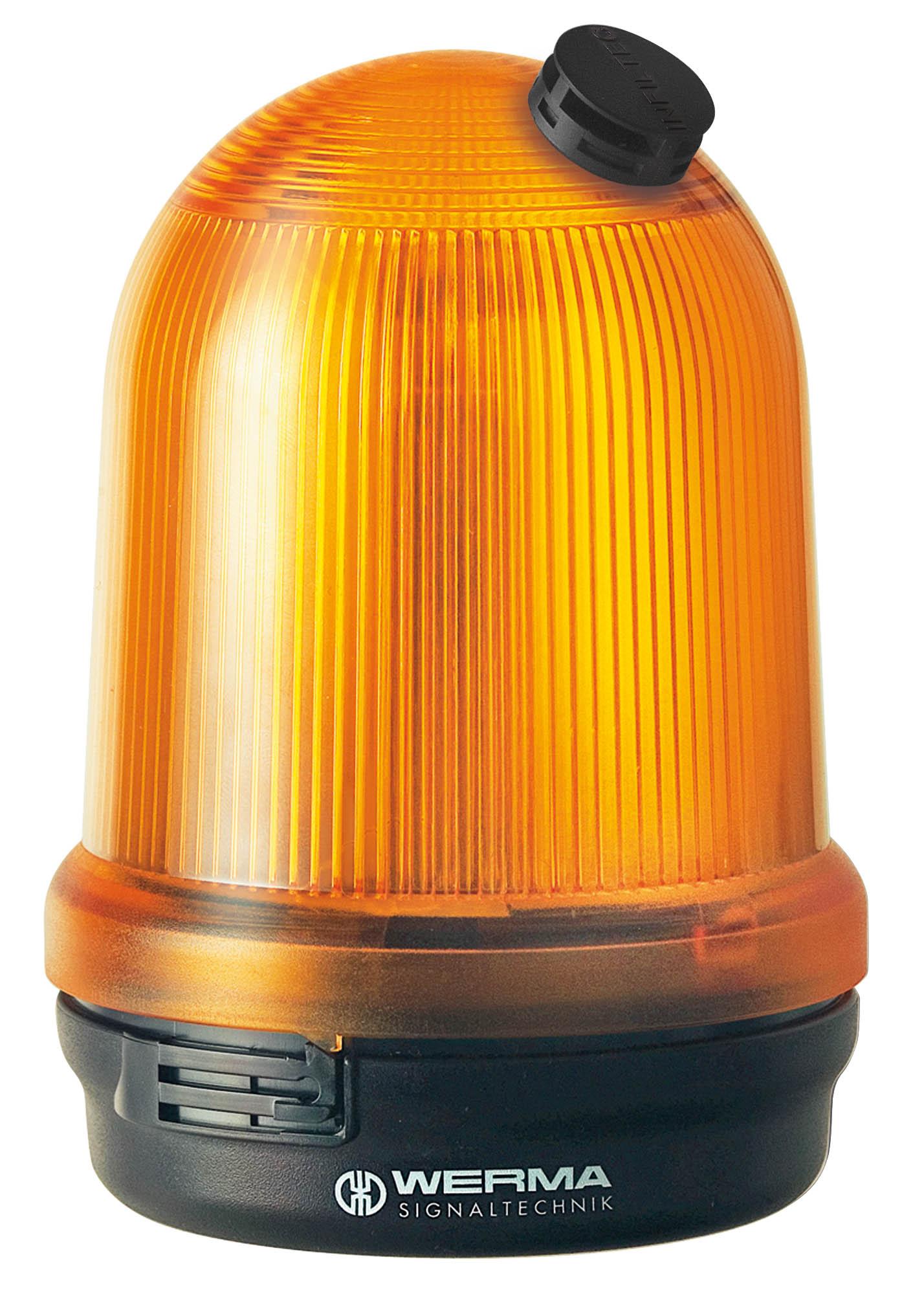 Produktfoto 1 von Werma 828, Xenon Blitz Signalleuchte Gelb, 230 V ac