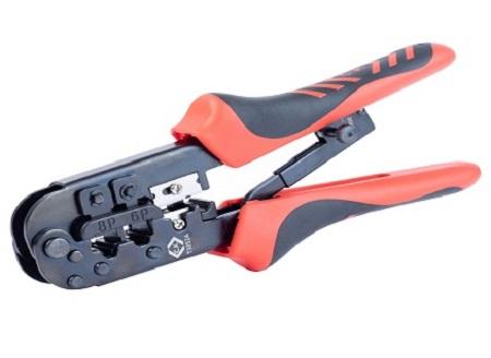 Produktfoto 1 von CK Ratchet Crimping Pliers Hand Crimpzange für RJ11-Steckverbinder, RJ12-Steckverbinder, RJ45-Steckverbinder