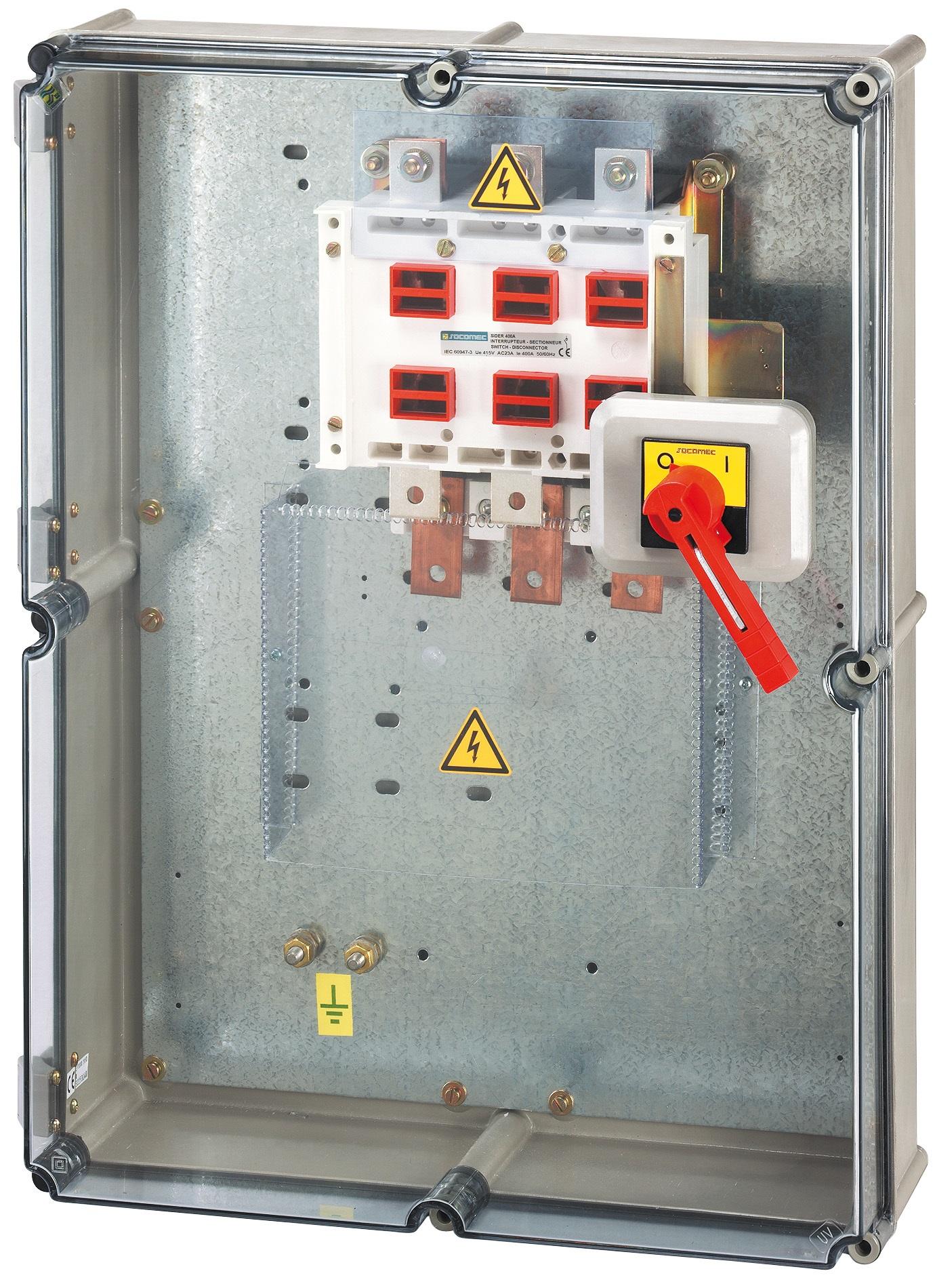 Produktfoto 1 von Socomec Sicherheitsgehäuse für SOCOMEC-Schalter 3225 270mm 2-fach abschließbar, IP 55