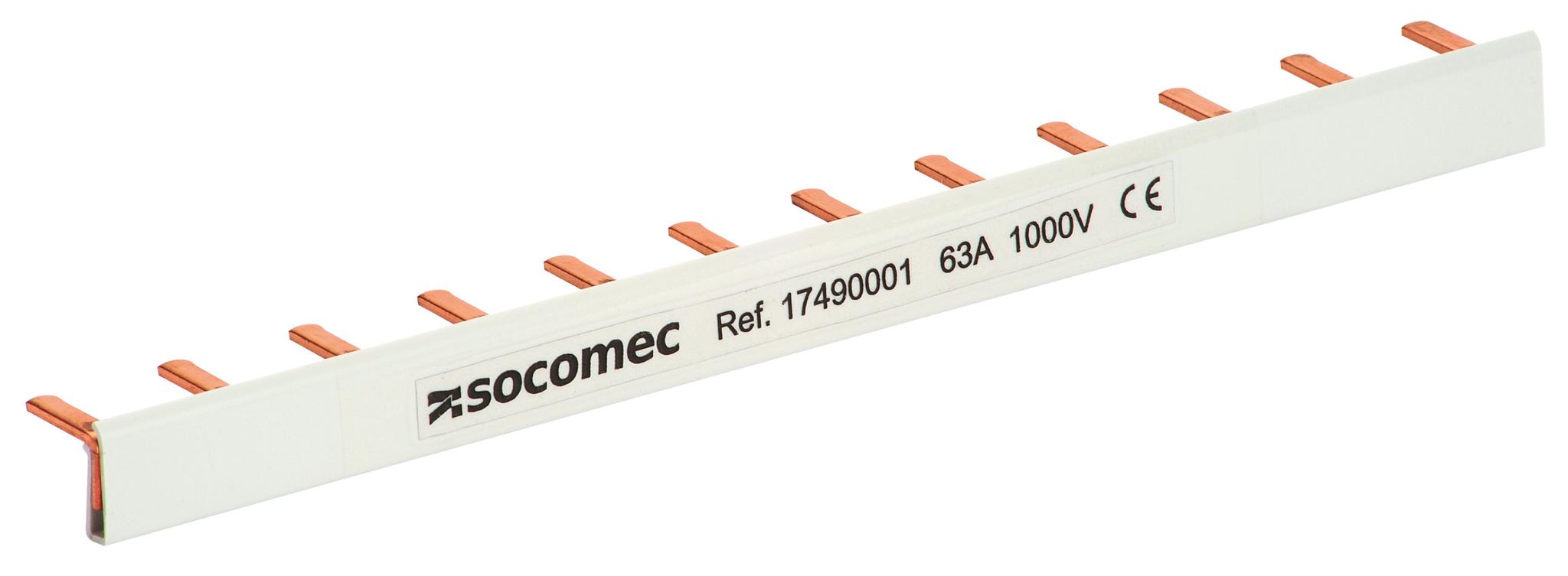 Produktfoto 1 von Socomec Zubehör für Sicherungshalter, Sammelschiene