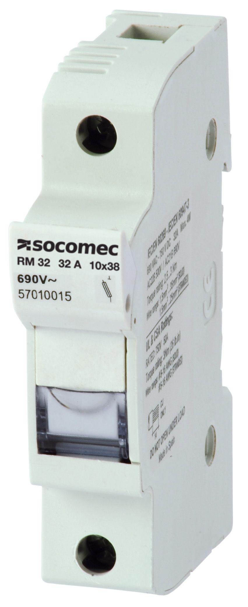 Socomec Sicherungshalter RM für 10 x 38mm Sicherungen 32A 1-polig