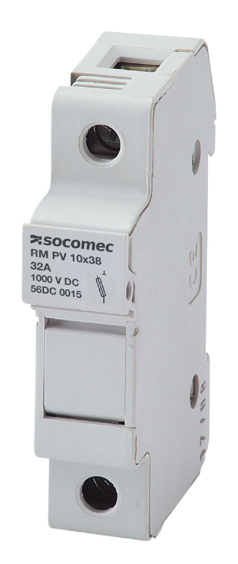 Produktfoto 1 von Socomec Sicherungshalter Nein RM PV für 10 x 38mm Sicherungen 32A 1kV dc 1-polig