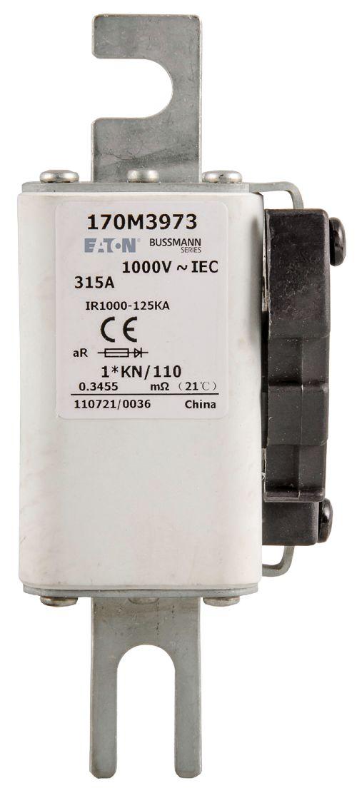 Produktfoto 1 von Socomec Sicherungseinsatz 3, 1.25kV / 1.1kA IEC 60269, Lochabstand 139mm