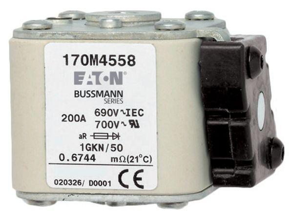 Produktfoto 1 von Socomec Sicherungseinsatz 3, 690V / 1.6kA IEC 60269, Lochabstand 150mm