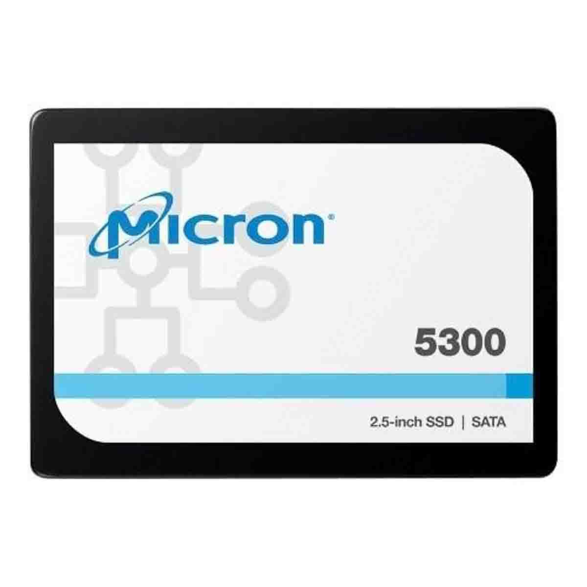 Produktfoto 1 von Micron 5300 PRO, 2,5 Zoll Intern SSD-Laufwerk SATA III, 3D TLC, 480 GB, SSD