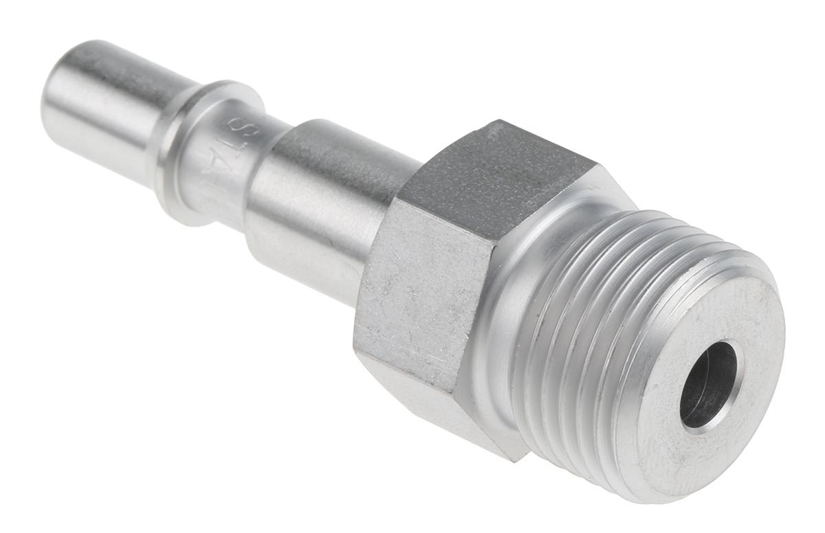 Produktfoto 1 von Staubli Sicherheits-Schnellkupplung Edelstahl, G3/8 Stecker, Mit Gewinde ISO C6