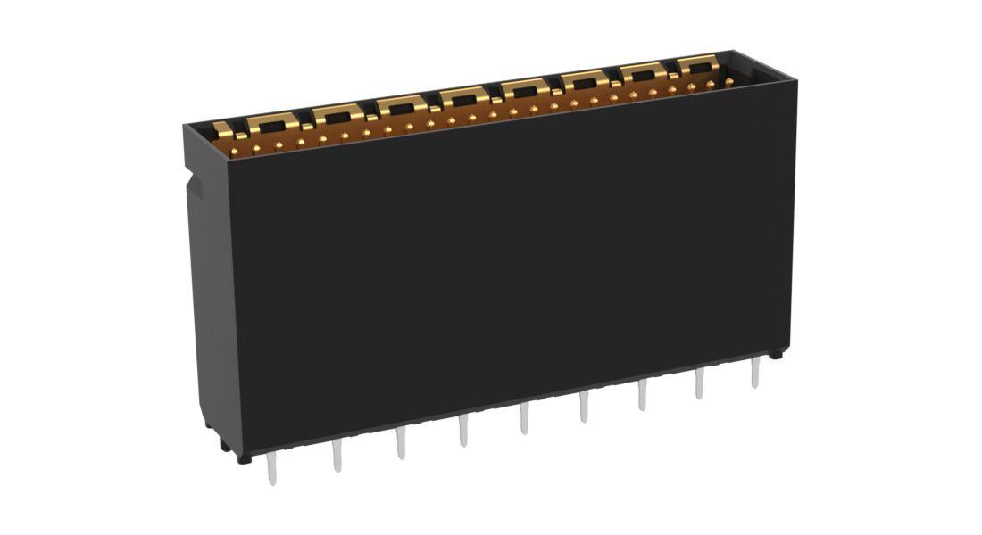 Produktfoto 1 von ERNI MicroSpeed Leiterplatten-Stiftleiste, 50-polig / 2-reihig, Raster 1.0mm