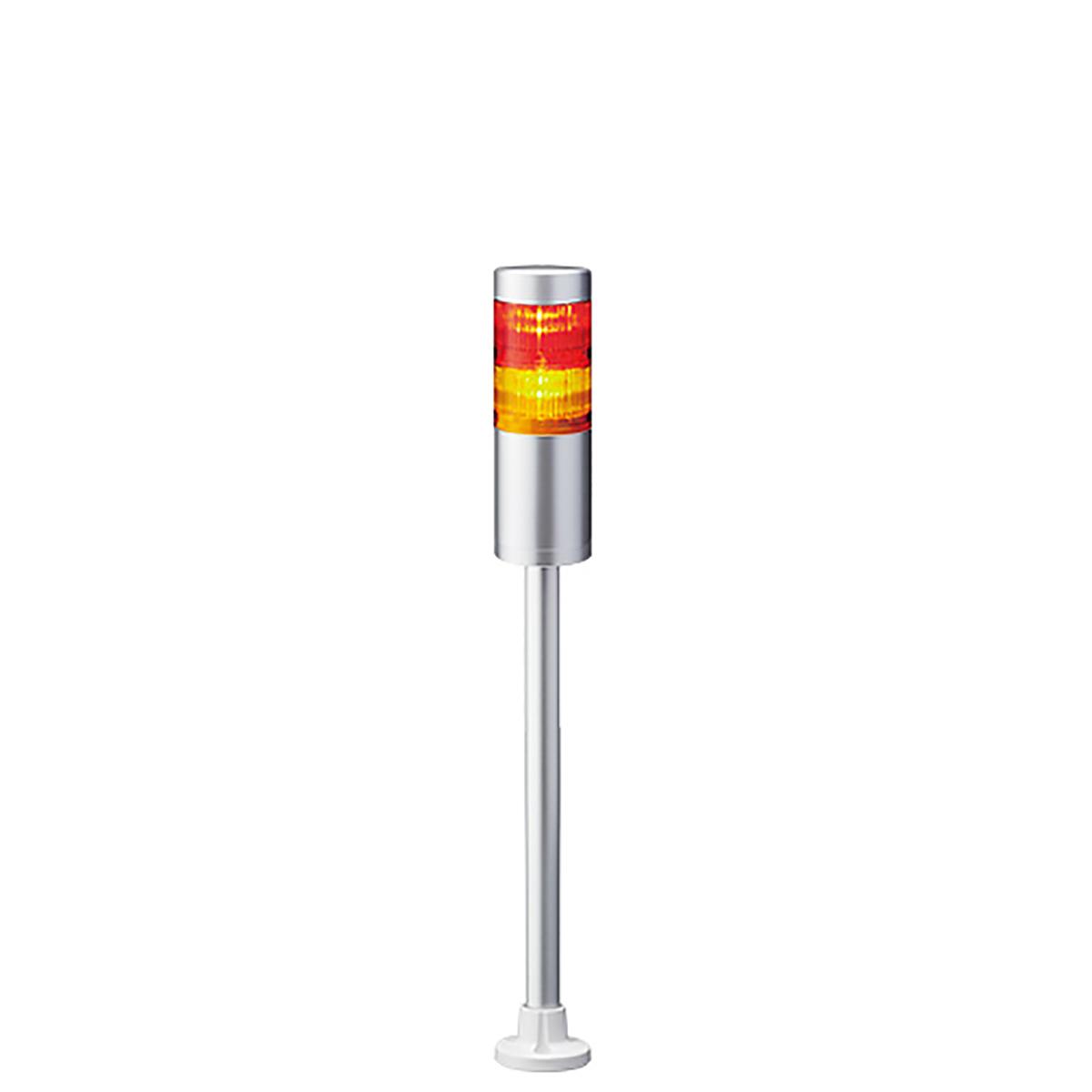 Produktfoto 1 von Patlite LR6 LED Signalturm 2-stufig mehrfarbig LED Rot/Gelb Dauer 469mm Multifunktion