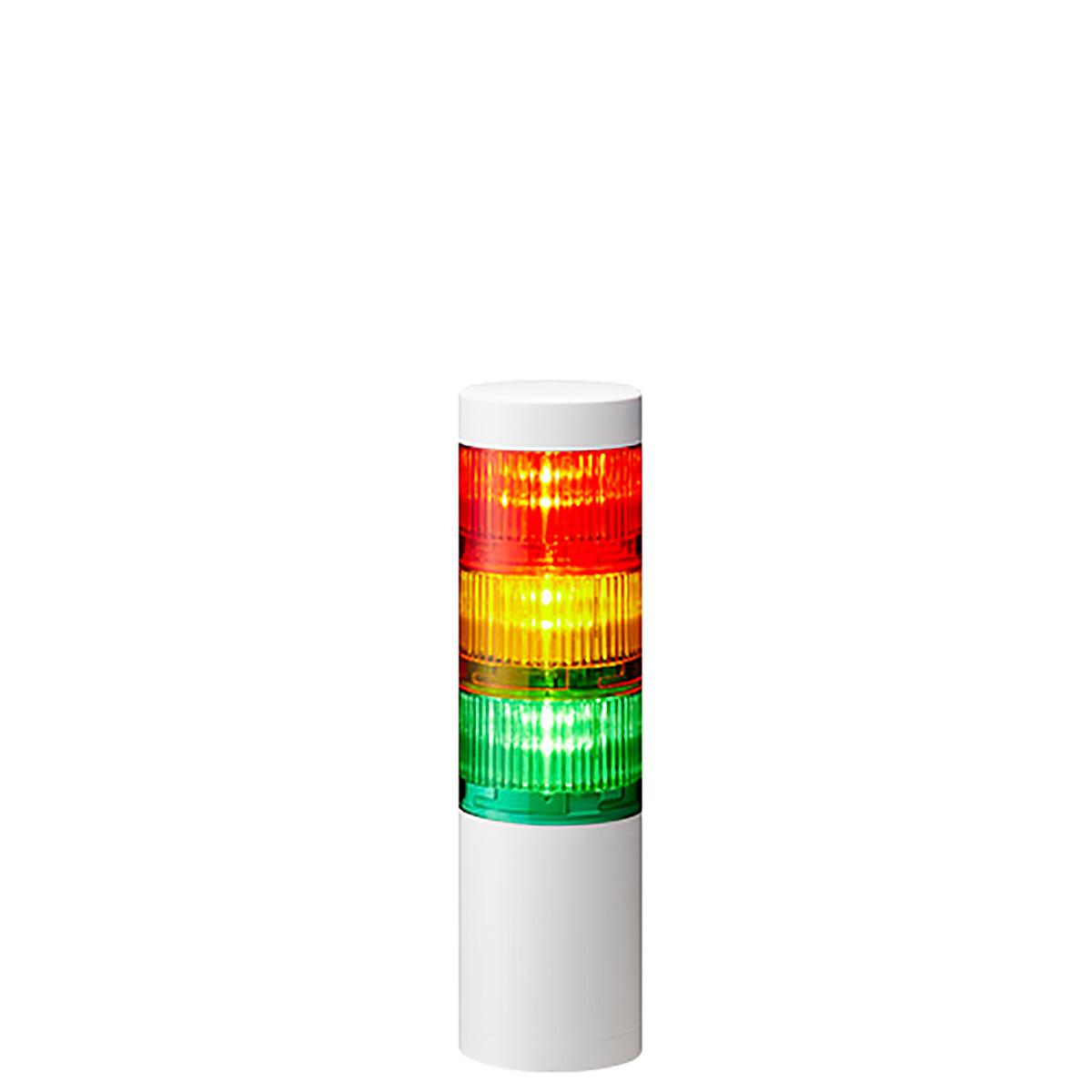 Patlite LR6 LED Signalturm 3-stufig mehrfarbig LED Rot/Gelb/Grün Dauer 219mm Multifunktion