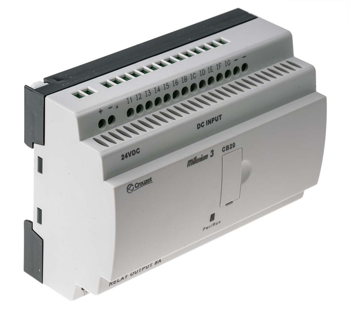 Crouzet Millenium 3 Logikmodul, 18 Eing. Relais Ausg.Typ Analog, digital Eing.Typ 24 V dc