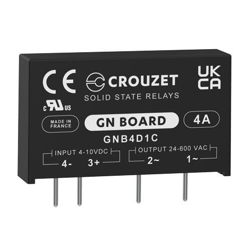 Produktfoto 1 von Crouzet SSR GND Board THT Halbleiterrelais mit Nulldurchgang, 1-poliger Schließer 600 Veff / 4 A Effektivwert