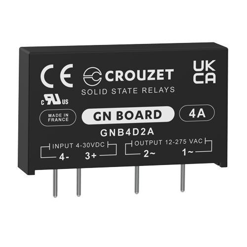 Produktfoto 1 von Crouzet SSR GND Board THT Halbleiterrelais mit Nulldurchgang, 1-poliger Schließer 275 Veff / 4 A Effektivwert