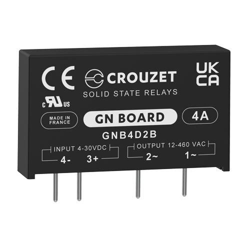 Produktfoto 1 von Crouzet SSR GND Board THT Halbleiterrelais mit Nulldurchgang, 1-poliger Schließer 460 Veff / 4 A Effektivwert