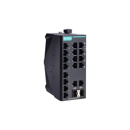 Produktfoto 1 von MOXA Unmanaged Ethernet Switch, 16 x RJ45 / 1000Mbit/s, bis 120km, 9.6 → 60V dc