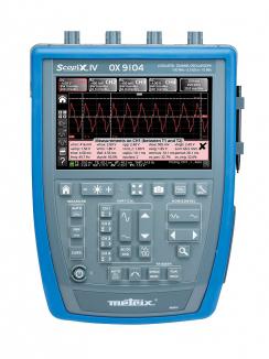 Produktfoto 1 von Metrix OX9104 Speicher Handheld Oszilloskop 4-Kanal Analog 100MHz Ethernet, USB, WLAN, Micro-SD