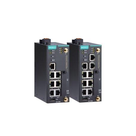 Produktfoto 1 von MOXA UC-5100 Industrie-PC 1 Adern, ARM Cortex, 8000 MB 1GHz IP30 für Linux