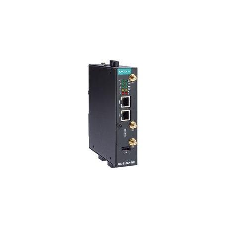 Produktfoto 1 von MOXA UC-8100A-ME-T Industrie-PC 1 Adern, ARM Cortex, 8000 MB 1GHz IP30 für Linux