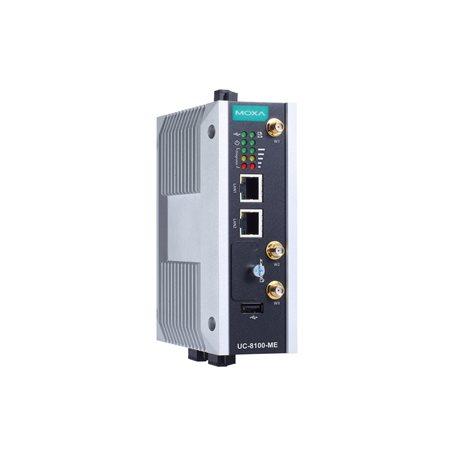 Produktfoto 1 von MOXA UC-8100-ME-T Industrie-PC 1 Adern, ARM Cortex, 4000 MB 1GHz IP30 für Linux