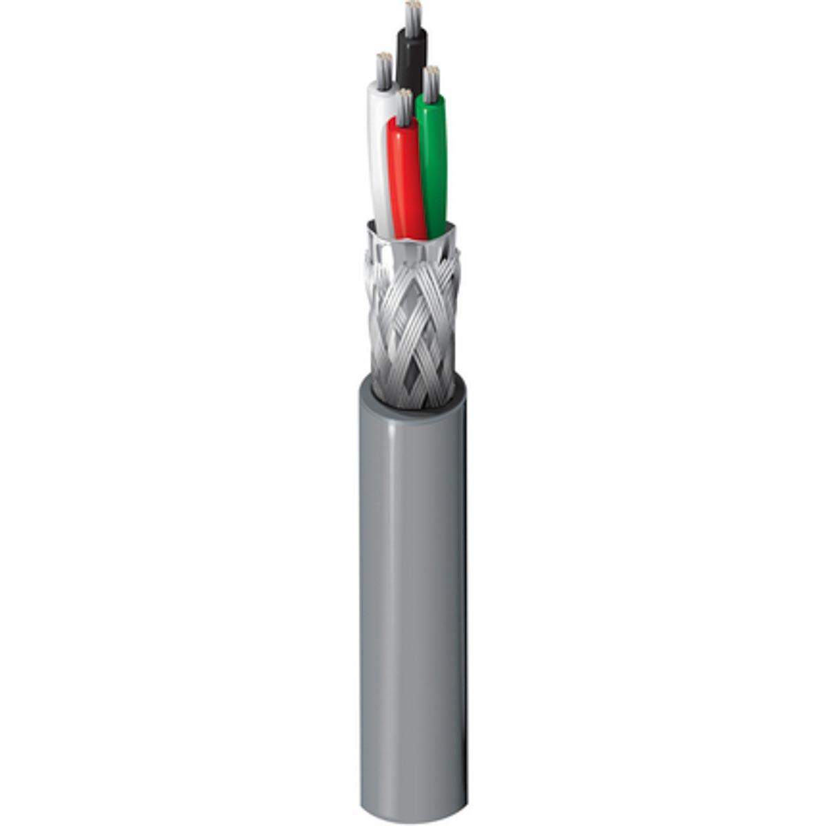 Belden 9927 Datenkabel 0,25 mm² Ø 5.5mm, Kupfergeflecht geschirmt PVC isoliert Chrom