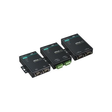 Produktfoto 1 von MOXA Geräteserver 2 Ethernet-Anschlüsse 2 serielle Ports RS-232 921.6kbit/s