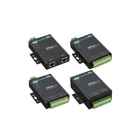 Produktfoto 1 von MOXA Geräteserver 2 Ethernet-Anschlüsse 2 serielle Ports RS-232 230.4kbit/s