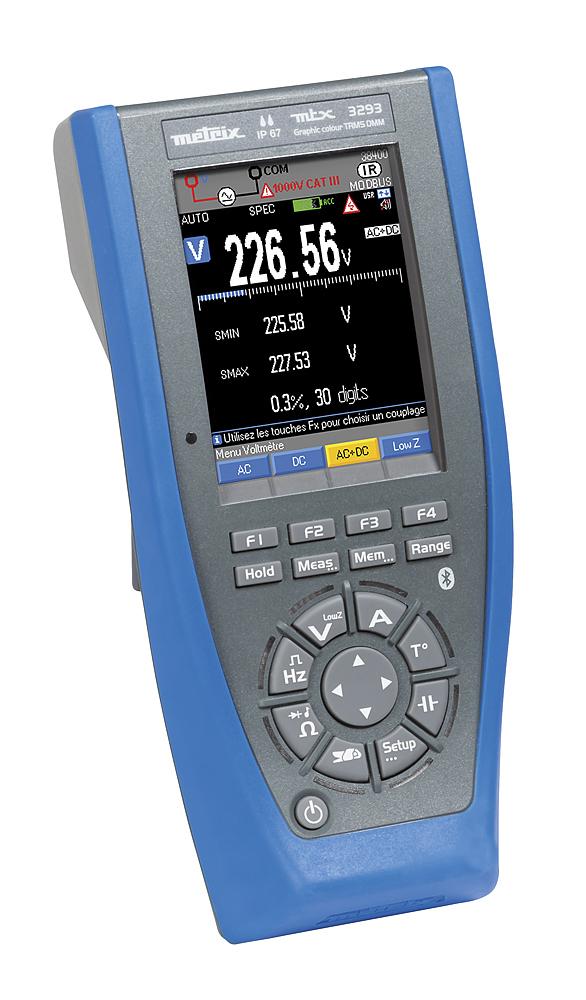 Produktfoto 1 von Metrix 3293 HandDigital Multimeter, CAT III, CAT IV 1000V ac / 100A ac, 100MΩ