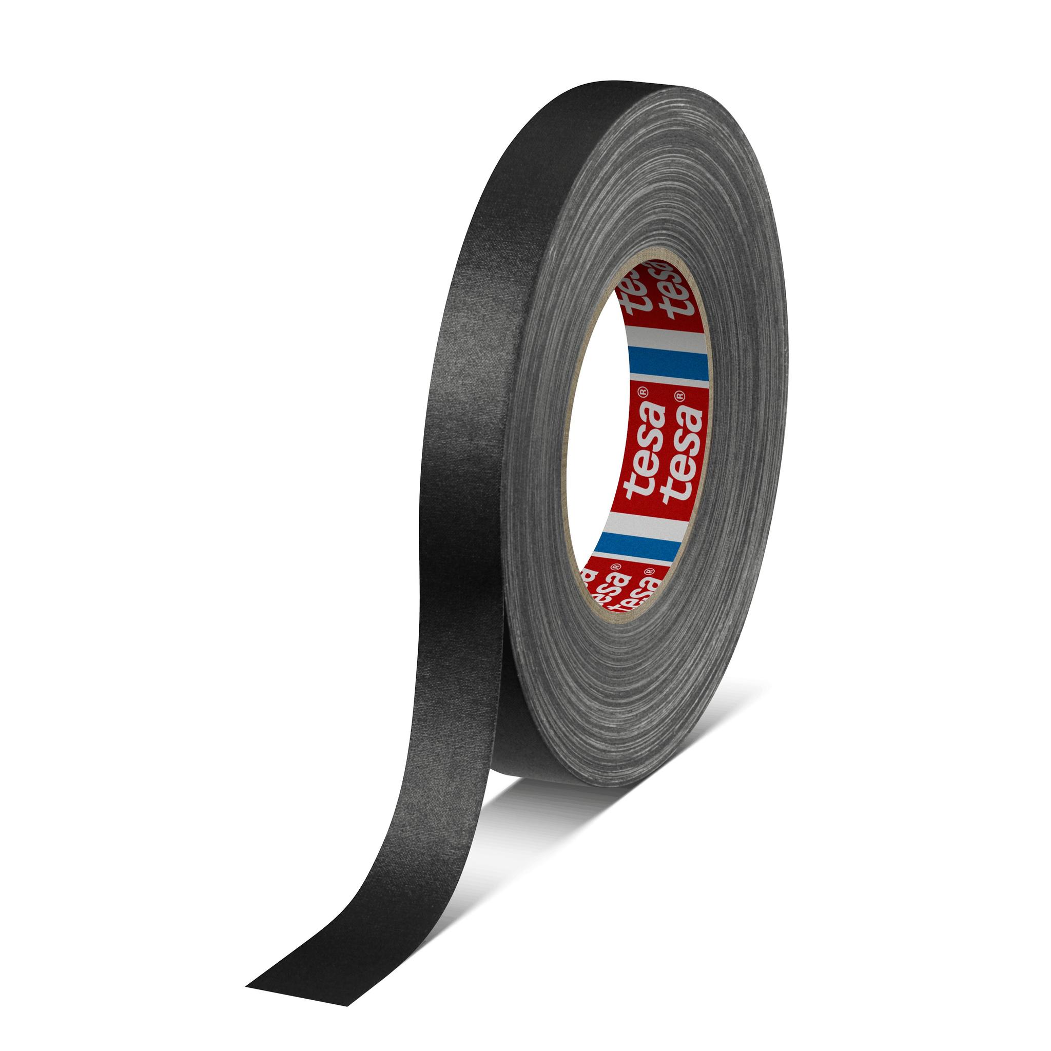 Produktfoto 1 von Tesa 4661 Gewebeband, Acrylbeschichtetes Tuch Schwarz, 0.3mm x 19mm x 50m