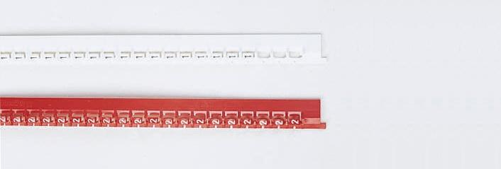 Produktfoto 1 von Legrand Kabel-Markierer, aufsteckbar, Beschriftung: 2, Rot x 2,3 mm, 600 Stück