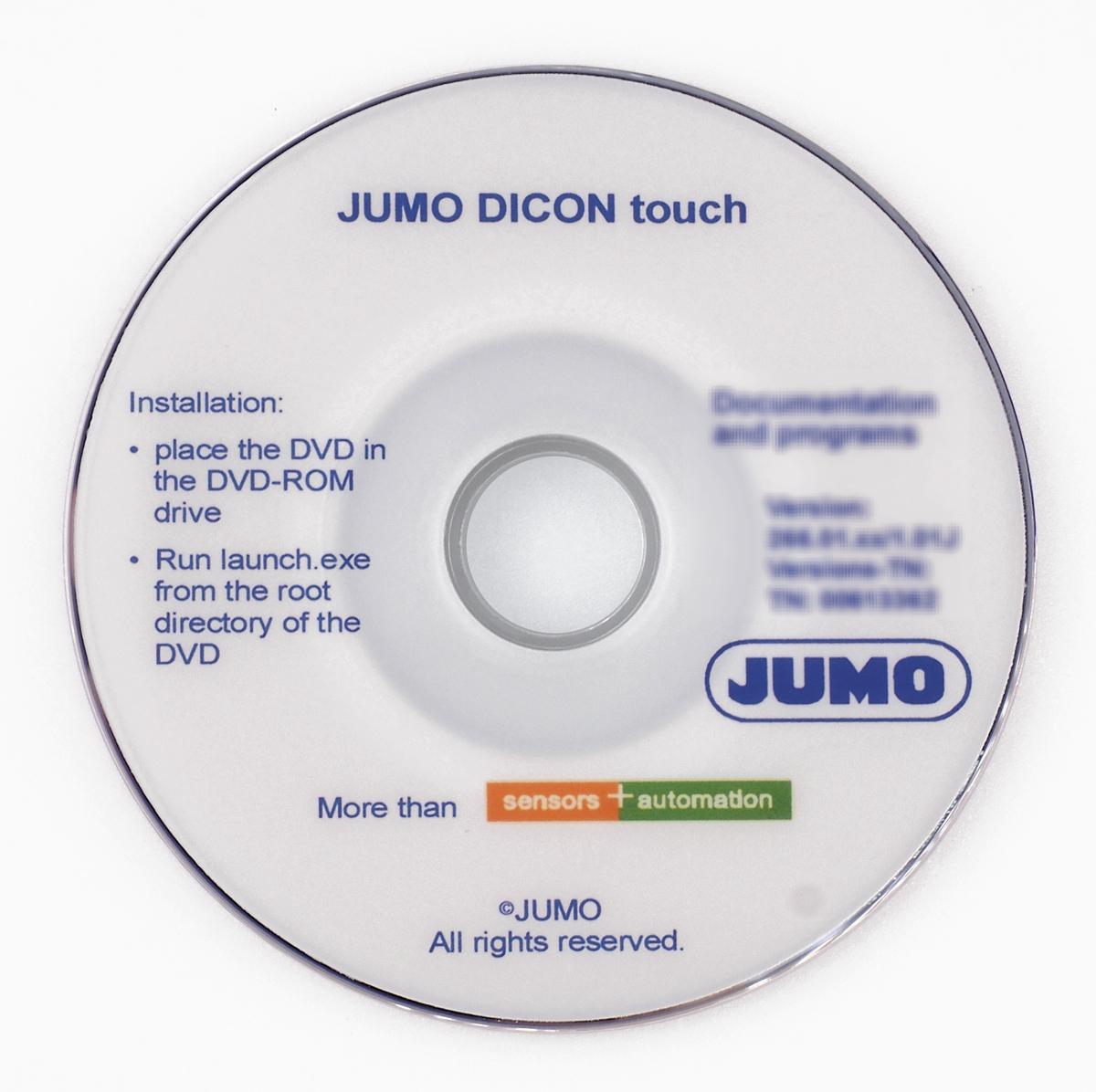 Jumo Temperatur-Steuersoftware für Jumo Dicon Touch B703571.0, Windows 7, Windows XP