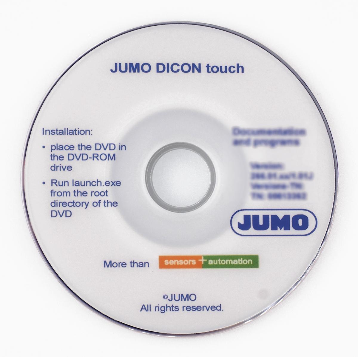 Produktfoto 1 von Jumo Temperatur-Steuersoftware für Jumo Dicon Touch B703571.0, Windows 7, Windows XP