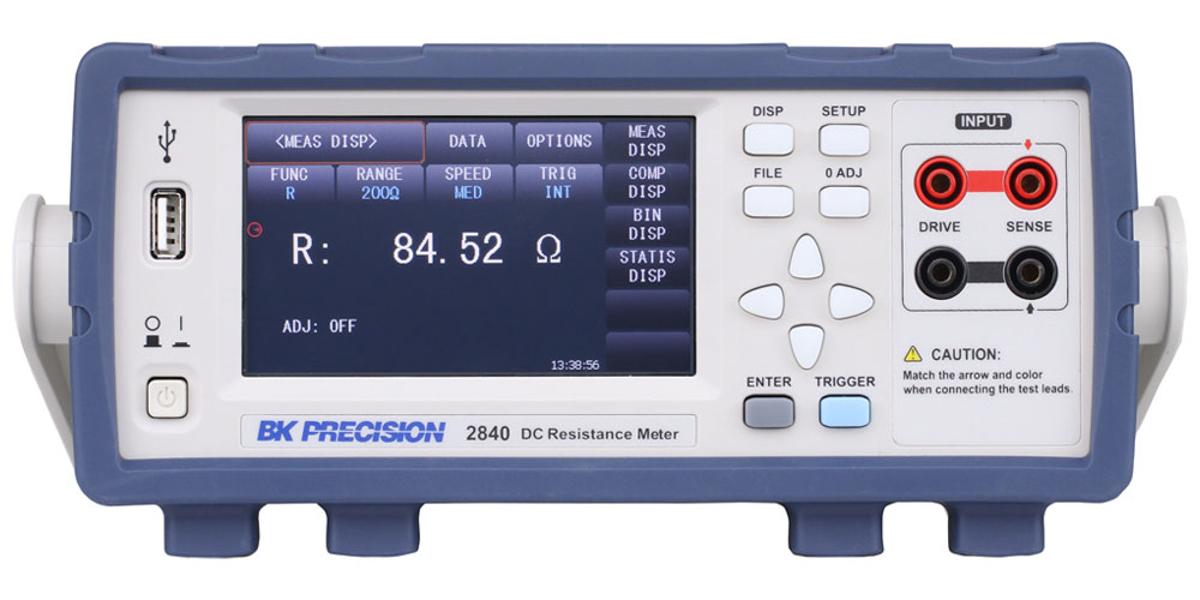 Produktfoto 1 von BK Precision 2840, 4-Leiter Ohmmeter 20000 Ω, Auflösung1μΩ