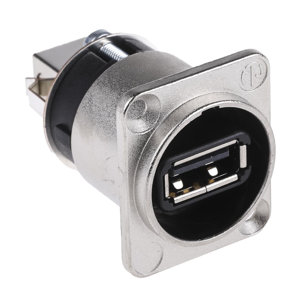 Neutrik Adapter, USB A, USB B, Buchse