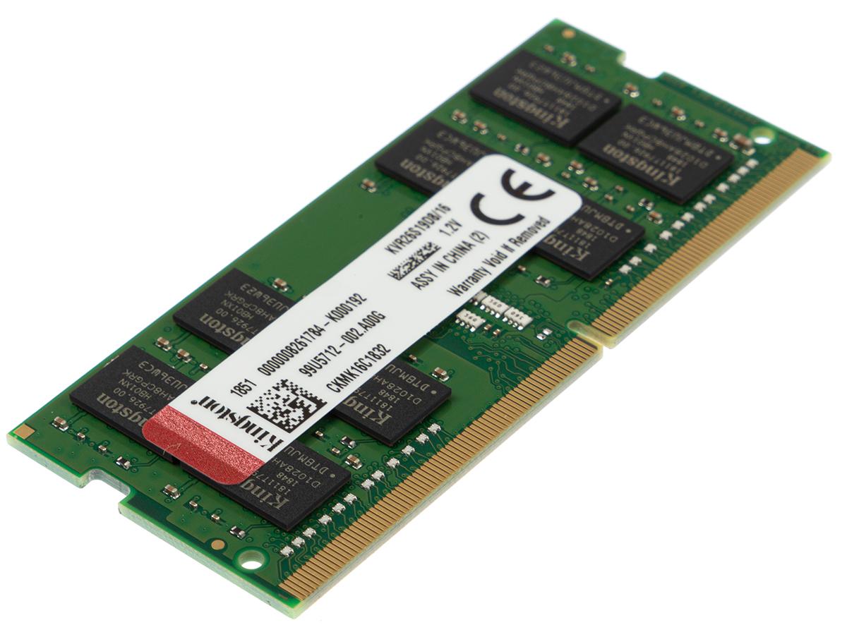 Produktfoto 1 von Kingston Arbeitsspeicher für Laptop, 16 GB, 2666MHz DDR4 SODIMM PC4-2666