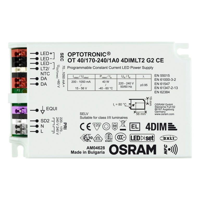 Osram LED-Treiber 170 → 264 V ac LED-Treiber, Ausgang 15 → 56V / 70 → 1050mA, Dimmbar Konstantstrom