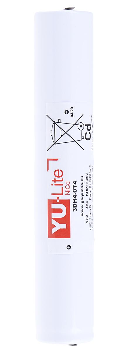 Produktfoto 1 von Yuasa YU-Lite NiCd NiCd Akkupack, 3-Zellen D 3.6V / 4Ah, Löt-Anschluss