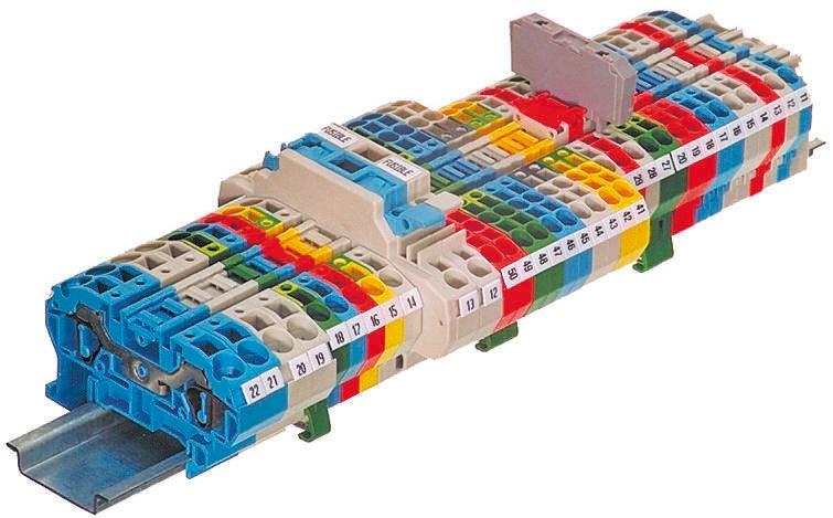 Produktfoto 1 von Entrelec SNA Reihenklemmenblock Einfach Grau, 2.5mm², 800 V ac / 24A