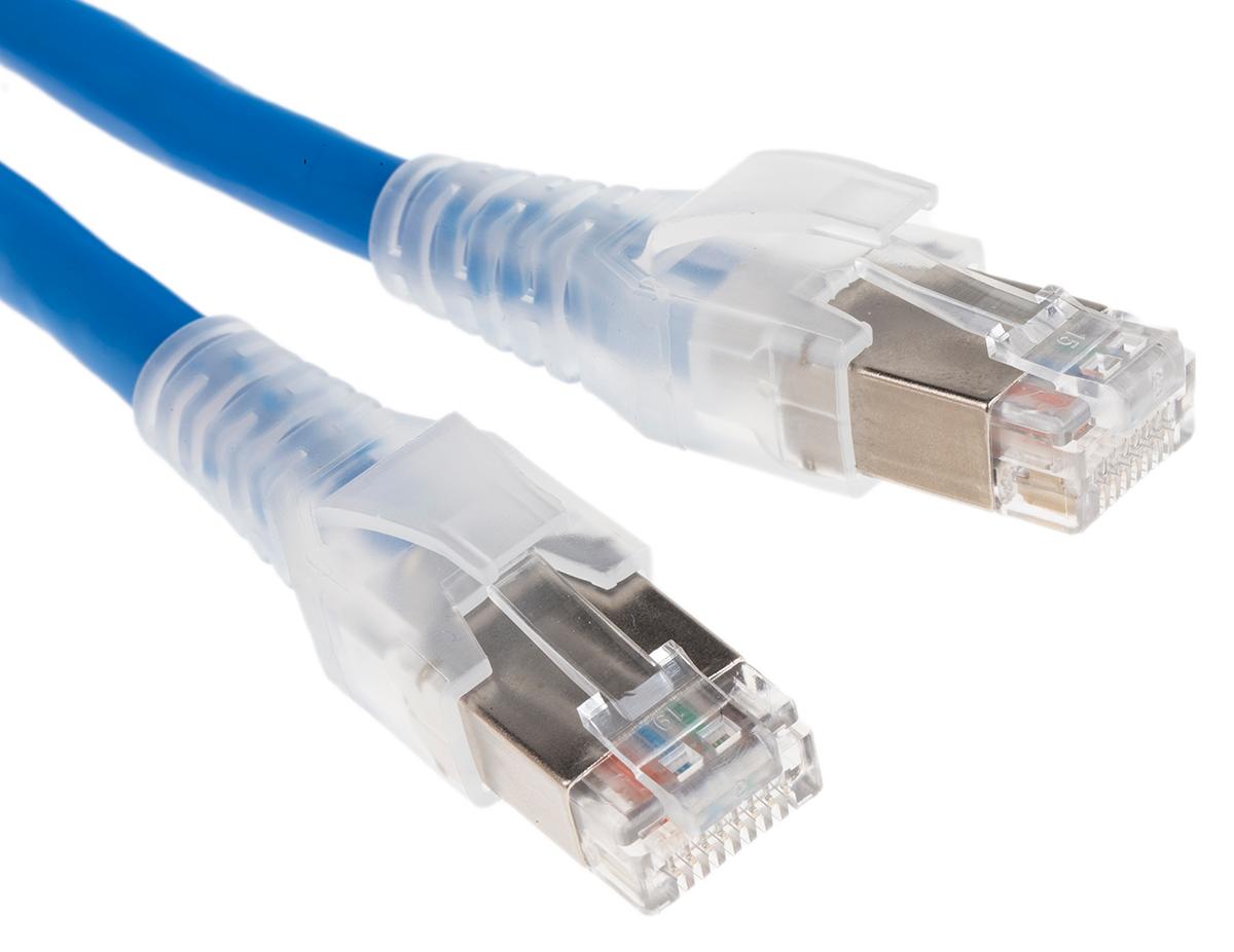 Produktfoto 1 von Belden Ethernetkabel Cat.6, 2m, Blau Patchkabel, A RJ45 S/FTP Stecker, B RJ45, LSZH