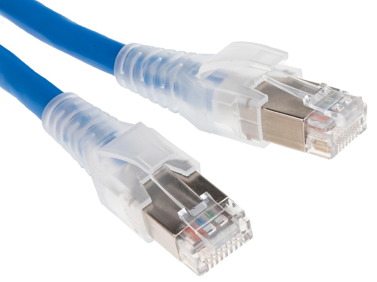 Produktfoto 1 von Belden Ethernetkabel Cat.6, 3m, Blau Patchkabel, A RJ45 S/FTP Stecker, B RJ45, LSZH